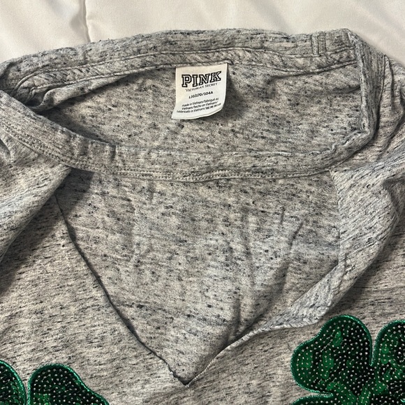 Pink by Victoria’s Secret sequin St. Patrick’s Day shirt - Picture 3 of 3